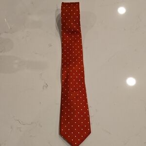 Classic Orange Polka Dot Tie